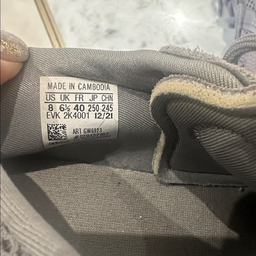 Women’s Gray Adidas Sneakers - Picture 3 of 3
